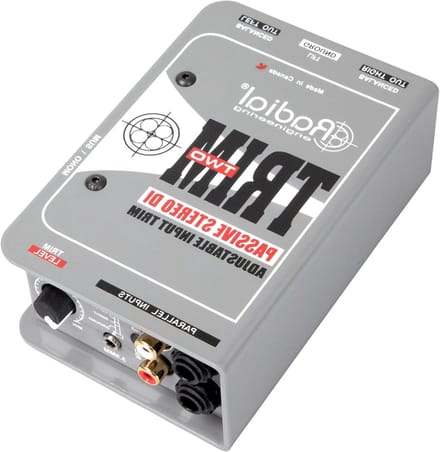 Stereo DI Box - Audio Interface - Muziek Signaal Verwerken - Mono Sum Output - Compact Formaat - Zwart