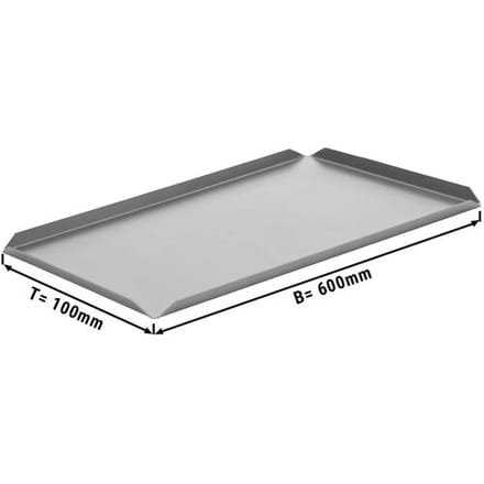 GGM Gastro (5 Stück) Konditorei- & Präsentationsplatte - Aluminium - 600x100x10mm - Silber