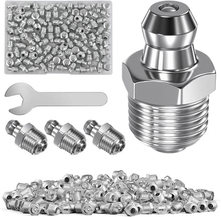 120 Stuks Smeernippels M6x1mm Rechte en Haakse Koppelingen voor Machines
