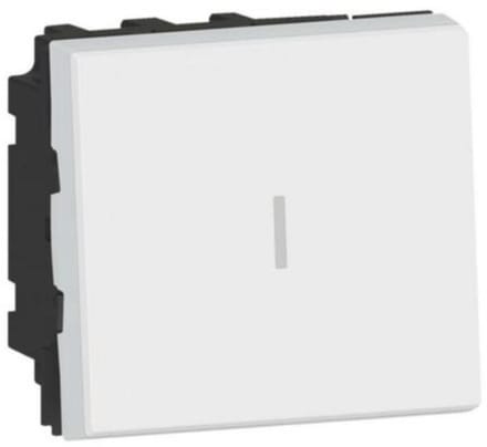 Legrand 077021L Mosaic kruisschakelaar easyled-10AX 2 modules wit