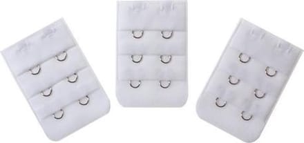3 bh verlengstukken (2 haaks Wit)