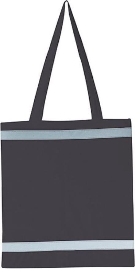 Korntex Warnsac® Reflective Shopping Bag With Long Handles KX105 - grey - approx. 38 x 42 cm