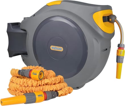 Automatische Slanghaspel 40m met Gratis Flexibele Tuinslang 7,5m