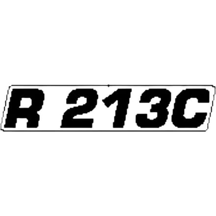 Husqvarna Sticker R213C Type Aanduiding