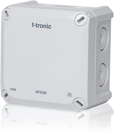 F-TRONIC FR-verdeeldoos Neptun Compact, 85x85x54 mm, grijs