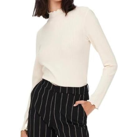 JDY - JDYFRANSISKA L/S HIGHNECK TOP JRS Dames Top