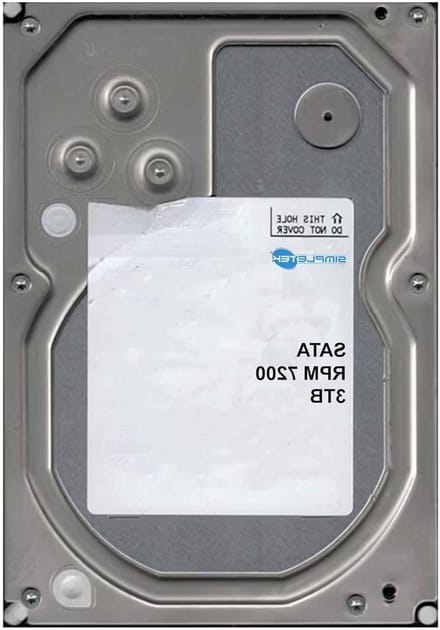 Interne Harde Schijf - Opslagstation Data - Bestanden Opslaan - 7200 RPM Snel - 3TB Capaciteit - Zilver