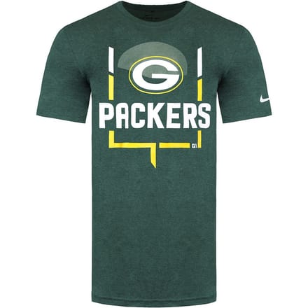 Nike NFL Green Bay Packers Legend Goal Post Heren Groen T-Shirt