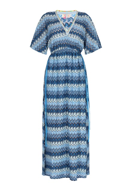 IZIA Jurk Dames Blauw Veelkleurig
