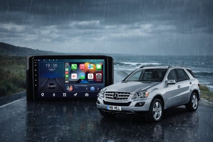 ADIVOX 9 inch T1 geschikt voor MB ML/GL/W164 2005-2013 Android 15 CarPlay/Auto/Wifi/GPS/RDS/DSP/DAB+