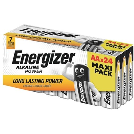 435849 Energizer Alkaline Power Batterijen Lr6 Aa R6 E91 1.5V Pak van 24
