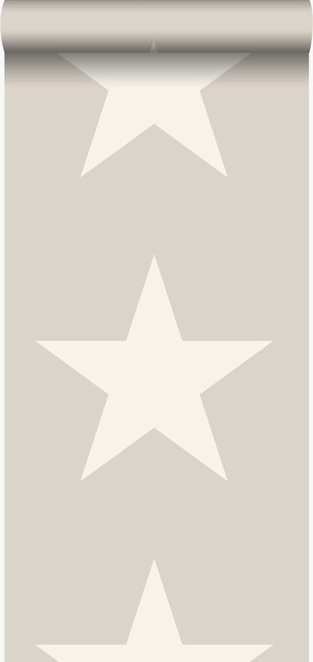 Origin Wallcoverings behang sterren grijs - 346826 - 53 cm x 10,05 m