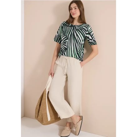 Shirt met ronde hals en grafische print