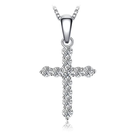 Kruis Hanger - Sterling Zilver - Zirkonia - RomyStones