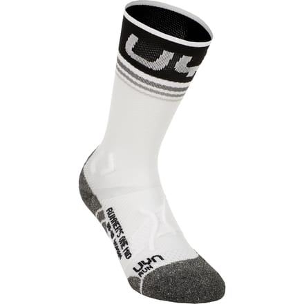 UYN Runner'S One Mid Hardloopsokken Dames-Wit,Zwart