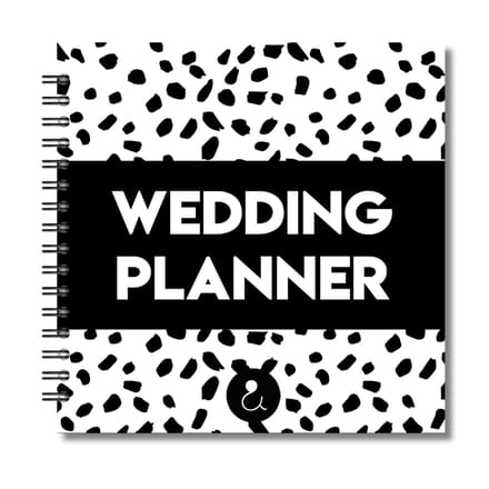 Weddingplanner | Trouwplanner | Trouwplanboek | Bruiloft Planner | Dots Zwart