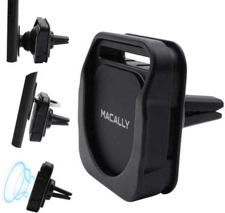 Macally Magnetic Ventilatierooster Telefoonhouder Auto - Zwart