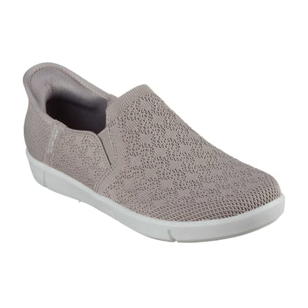 Skechers Dames Breezest Slip-on Sneakers (Grijs)