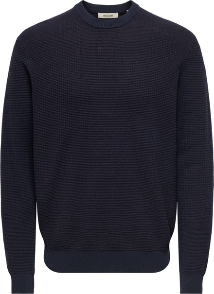 ONLY&SONS - ONSDAVE REG LS CREW NECK KNIT NOOS - Heren - Gebreide truien