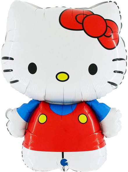 Hello Kitty Folieballon - 64 cm - Plat geleverd