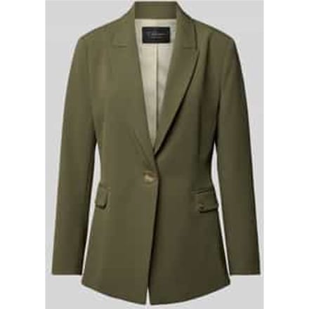 Slim fit blazer met klepzakken