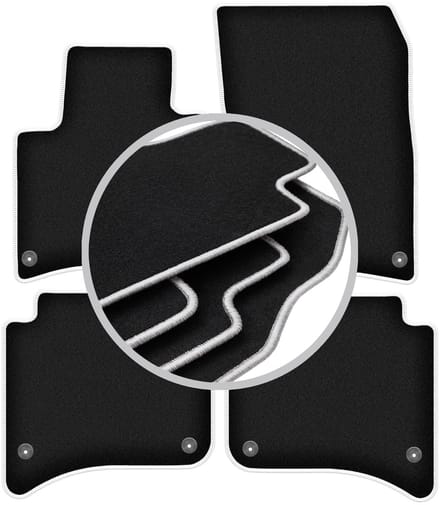 CARLUX-SILVER automatten voor: Porsche Cayenne II SUV (2010-)