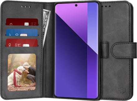 Hoesje geschikt voor Xiaomi Redmi Note 13 Pro Plus - Techsuit Diary Book Wallet Case - Zwart