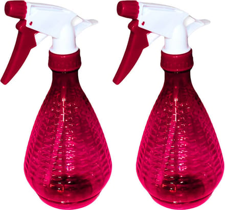 Concorde Plantenspuit/waterverstuiver - 2x - rood - 500 ml