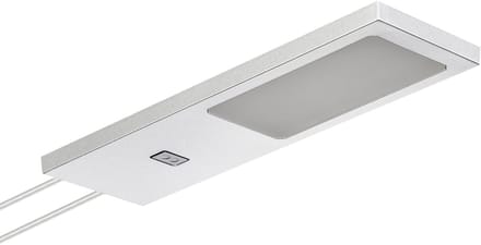 SOTECH set van 1 LED-meubellamp GIULIA II met sensor zilvergrijs, 2700K warm wit incl. transformator & verdeler Onderkastverlichting