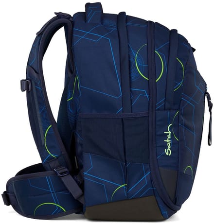satch Schoolrugzak met laptopvak Match Blue Tech Donkerblauw