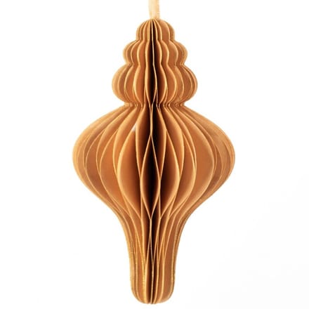 Papieren honeycomb hanger oranje