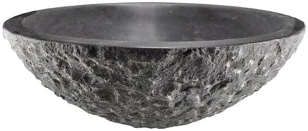 Wiesbaden Raw Waskom Rond Hamerslag 42 x 14 cm - Hardsteen Gezoet