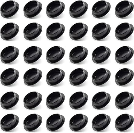 36 stuks afdekstoppen 30x25 mm, boorgat Ø 25 mm, hoogwaardig polyethyleen