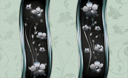 Abstract Floral Pattern Photo Wallcovering