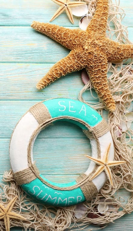 Good Morning Strandlaken "maritiem" - Aqua - (100x180 cm) - Microfiber