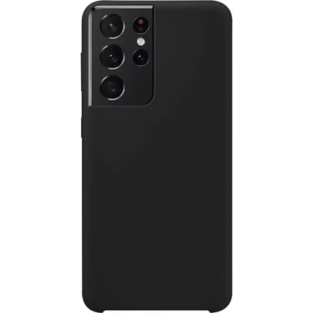 Samsung Galaxy S21 Ultra Siliconen Back Cover - Zwart