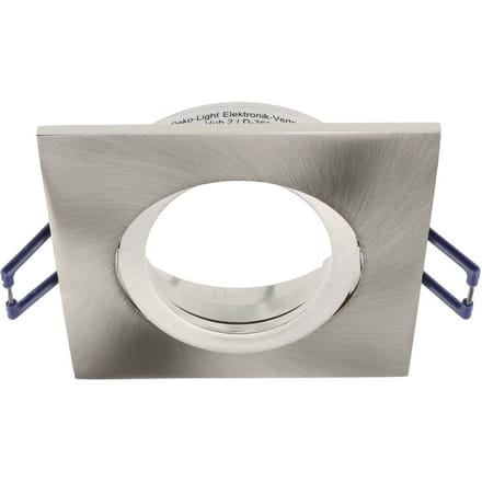 Deko Light Samsola, eckig, gebürstet, Silber 110046 Plafondspot GU10 Zilver (geborsteld)