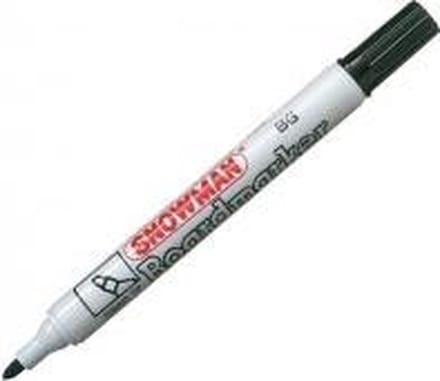 Snowman BG-01 whiteboard marker zwart, doos á 12 stuks - made in Japan