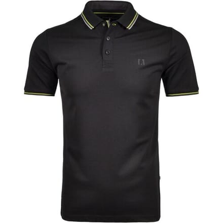 Ragman Polo Piqué Uni Tipping Keep Dry Finish Zwart / male