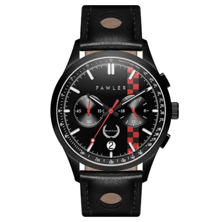Monterey | Limited Edition Zwart Racehorloge
