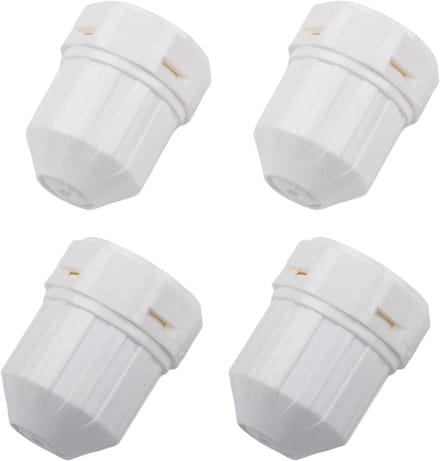Regulerende Dop - Thermostaat Knop - Verwarming Regelen - M30x1.5 Schroefdraad - 4 Stuks - Wit