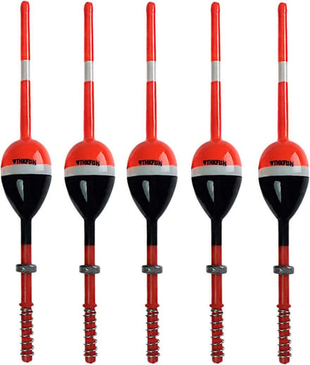 Visdobbers Balsa Hout - 5 stuks Slip Bobbers voor Crappie Panfish Snoekbaarzen