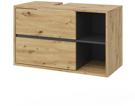 Vicco Viola Wastafelonderkast – 100 x 60 cm Artisanaal eiken