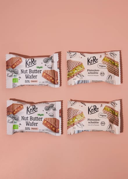 Bio notenpasta wafel duo | 4 x 22 g