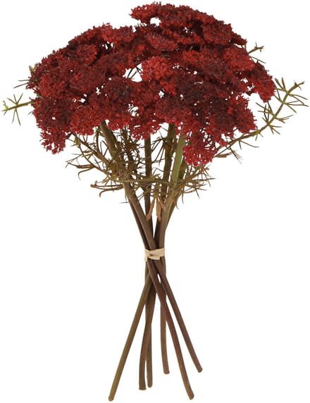 Duizendblad kunstbloemen rood Achillea kunstmatig H30cm 6 stuks