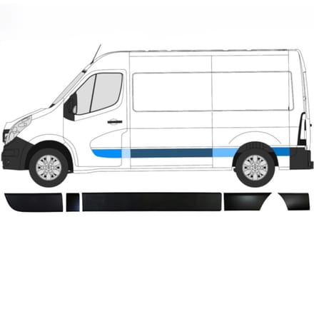 Sierlijsten set voor Renault Master 2010- / Links