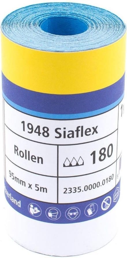 Sia siaflex schuurpapier op rol P180 - 95 mm. x 5 meter