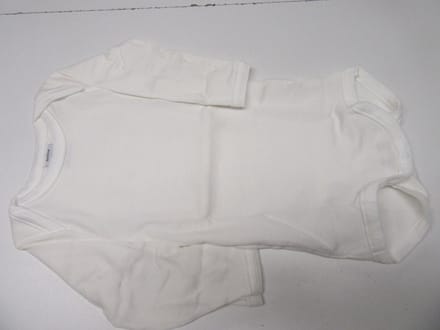 Petit Bateau - 3 pack - Body - Romper lange mouw - Effen wit - 6 maand 67