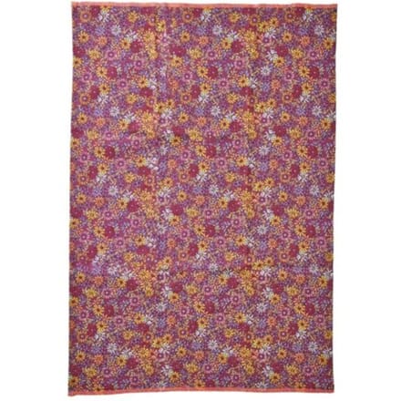 Rice theedoek katoen vintage wild flower