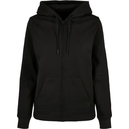 Build Your Brand Basic - Ladies Basic Zip Hoody - Black - XS